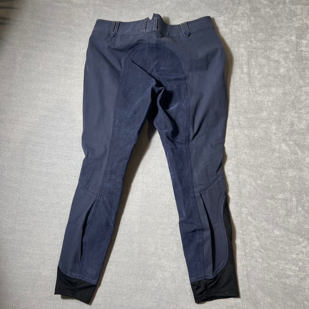 Tredstep Solo Equestrian Breeches Navy Blue Full Seat Riding Pants Womens 32R - Picture 7 of 7